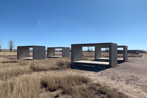 Donald Judd, '15 untitled works in concrete' (1980–1984). Permanent collection, the Chinati Foundation, Marfa, Texas. Donald Judd Art © 2020 Judd Foundation / Artists Rights Society (ARS), New York. Photo: Georges Armaos.